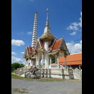 Ein Krematorium, wie es oft auf dem Gelände von Tempeln zu finden ist